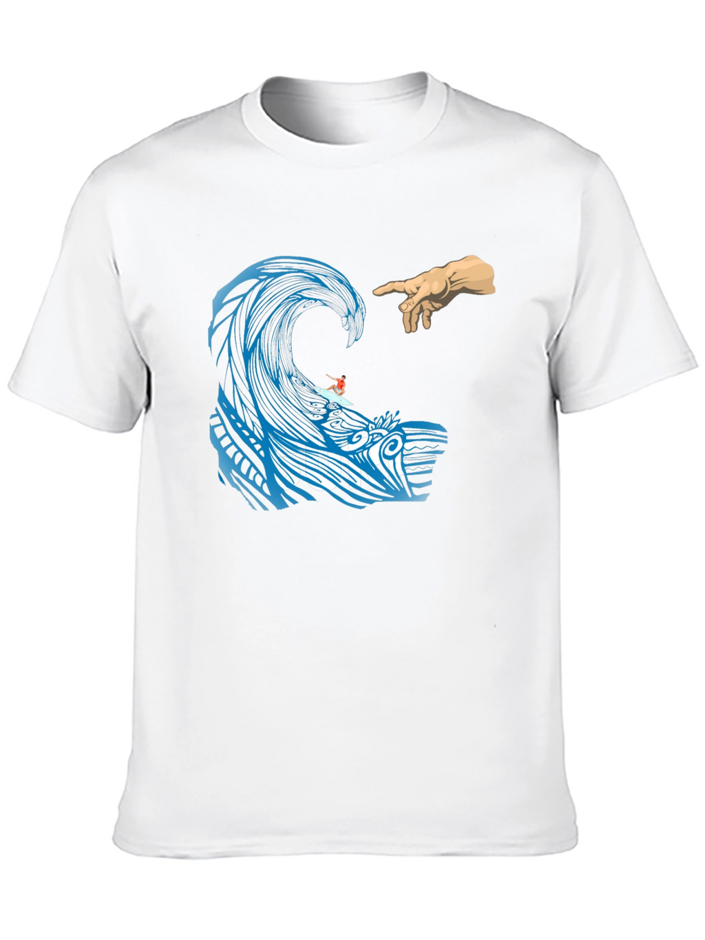 Surf Wave Creation T-Shirt - Unique Graphic Tee