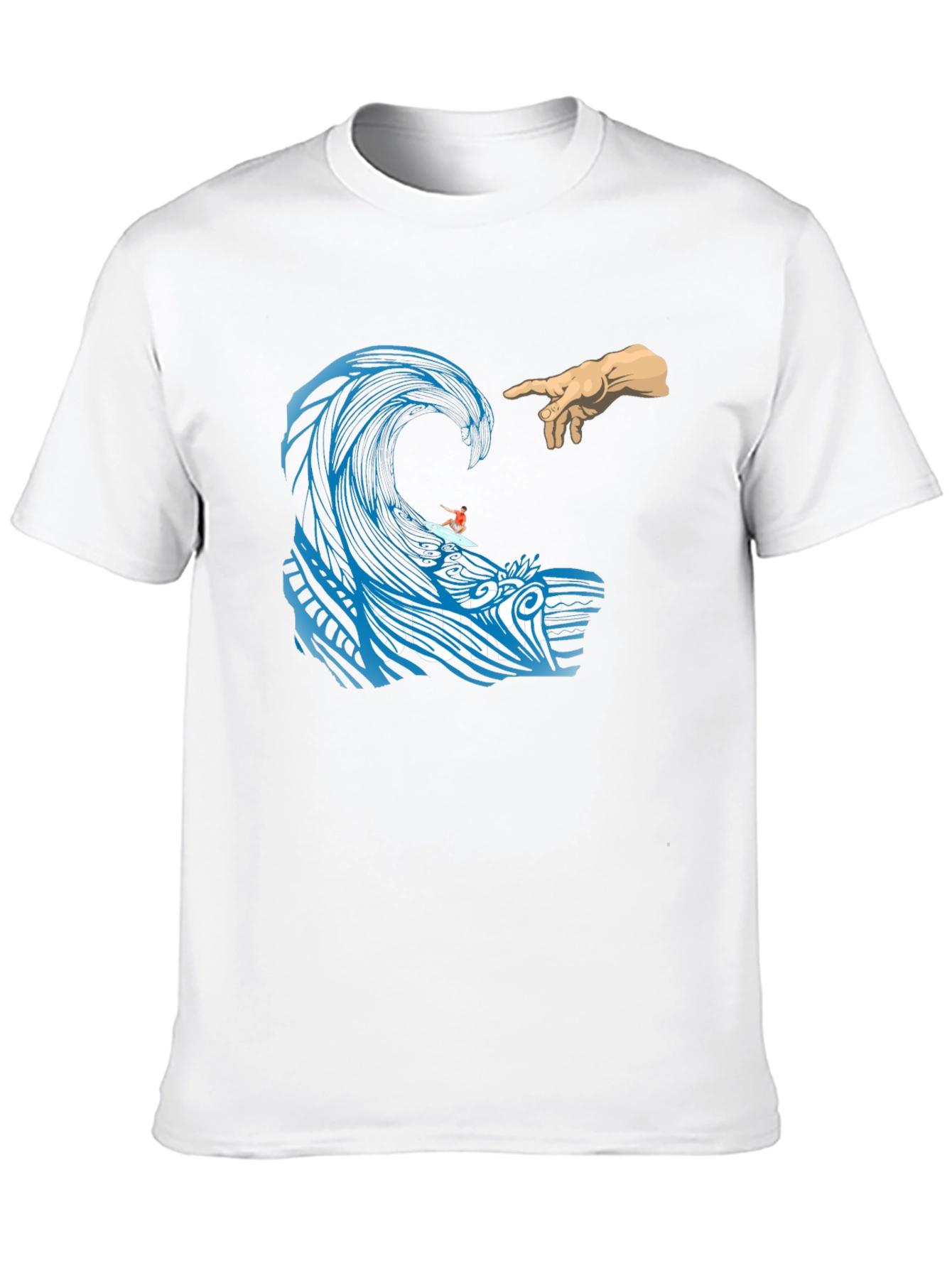Surf Wave Creation T-Shirt - Unique Graphic Tee