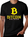 Bitcoin Holder Graphic T-Shirt - Black Crypto Tee