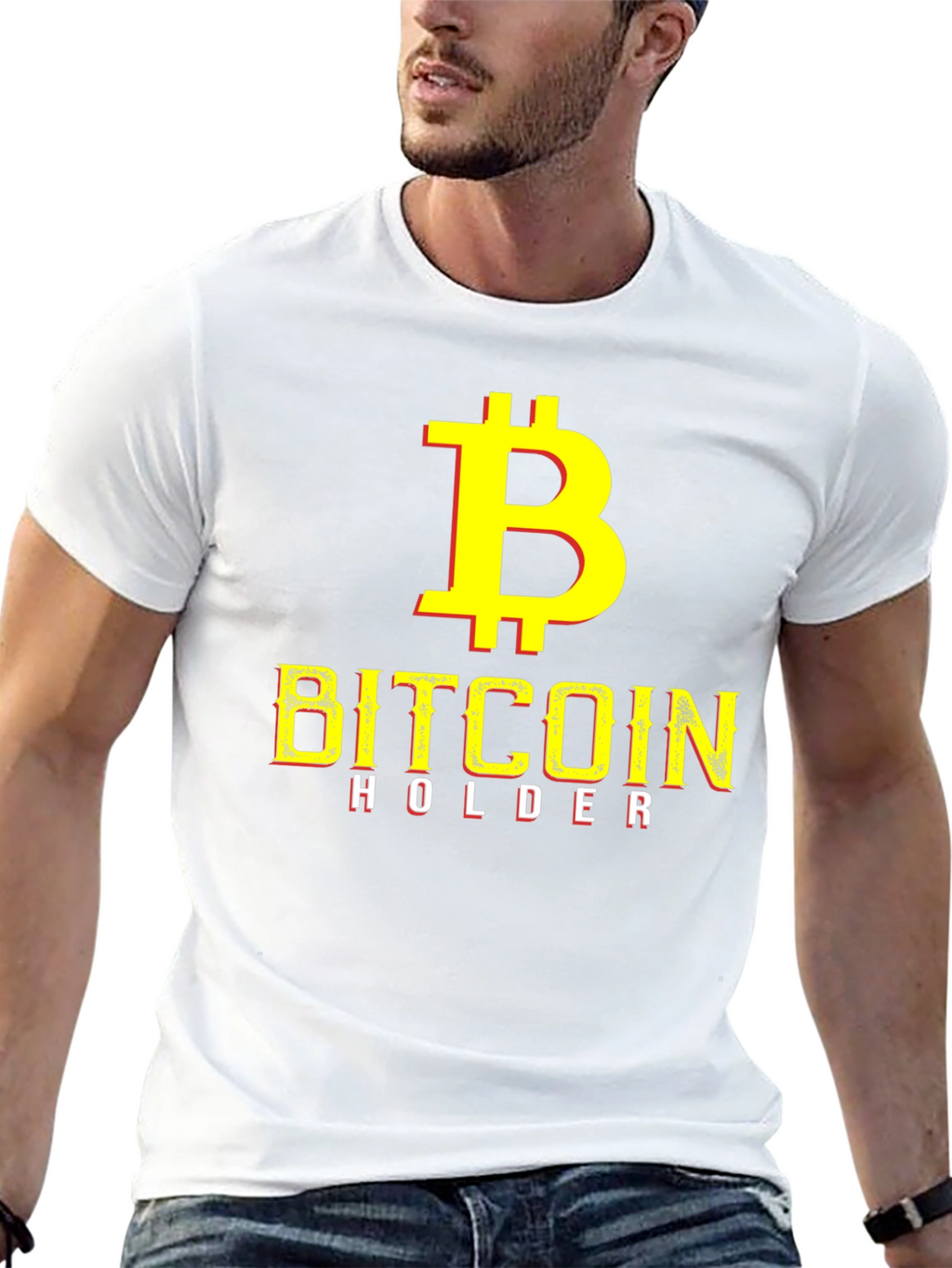 Bitcoin Holder Graphic T-Shirt - Black Crypto Tee