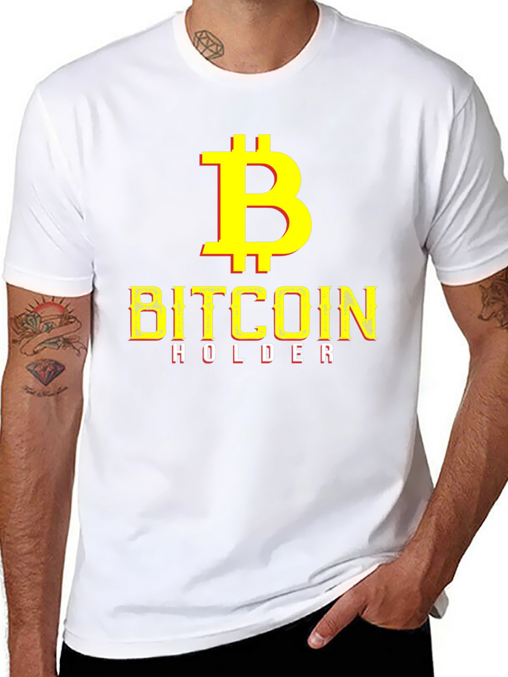 Bitcoin Holder Graphic T-Shirt - Black Crypto Tee