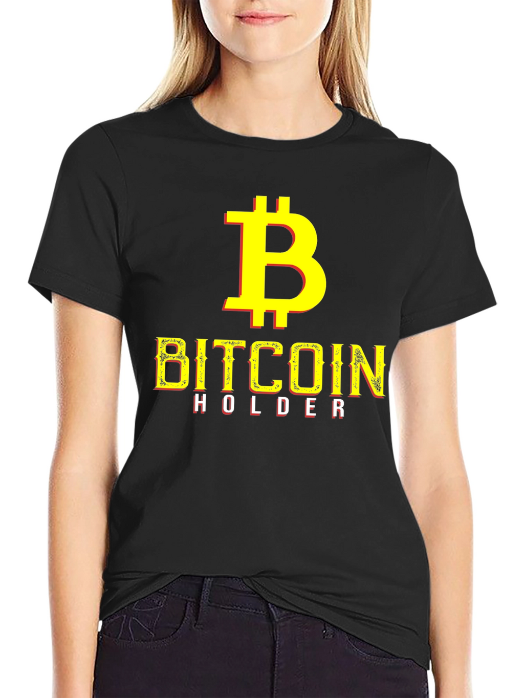 Bitcoin Holder Graphic T-Shirt - Black Crypto Tee