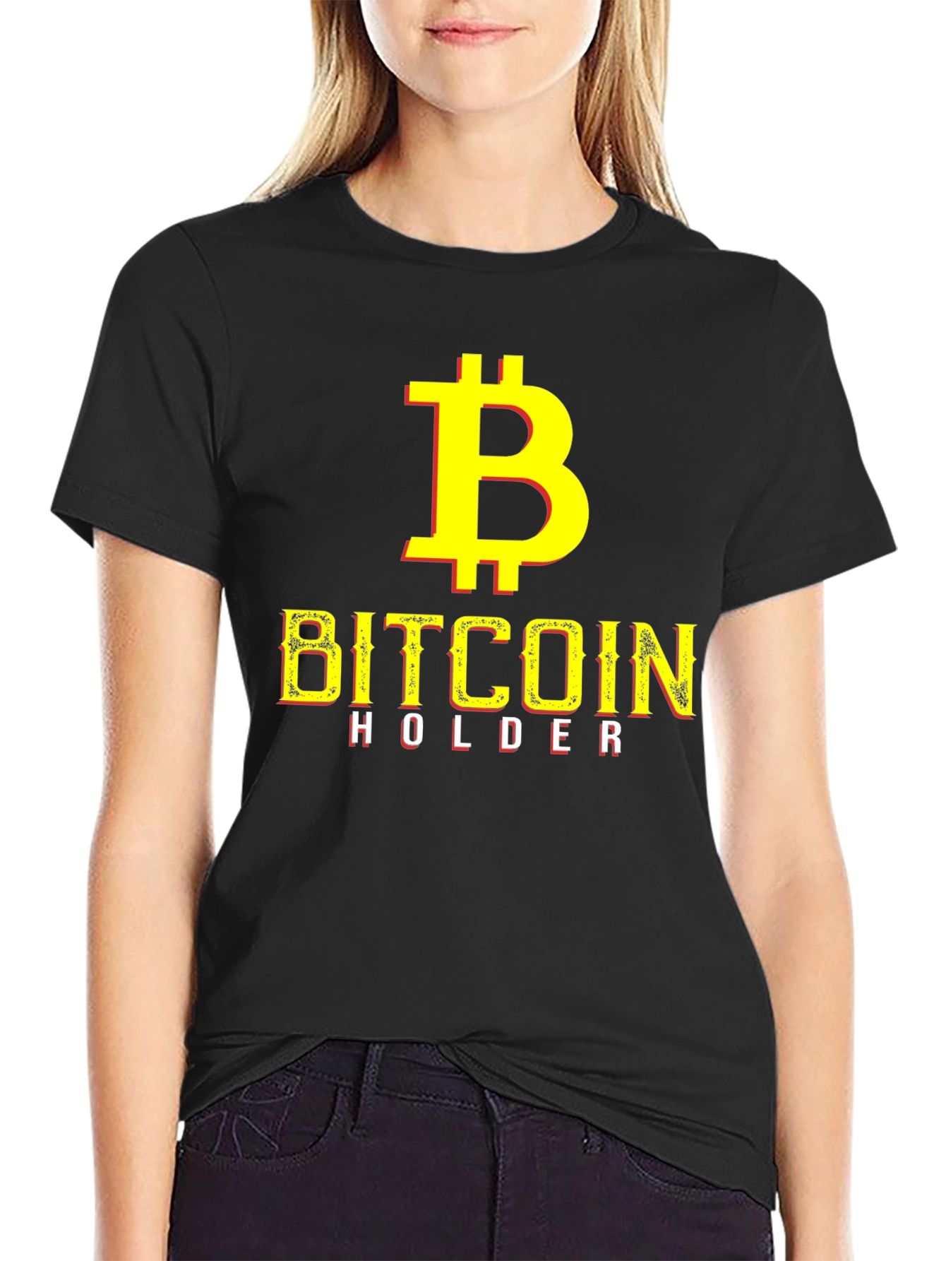 Bitcoin Holder Graphic T-Shirt - Black Crypto Tee