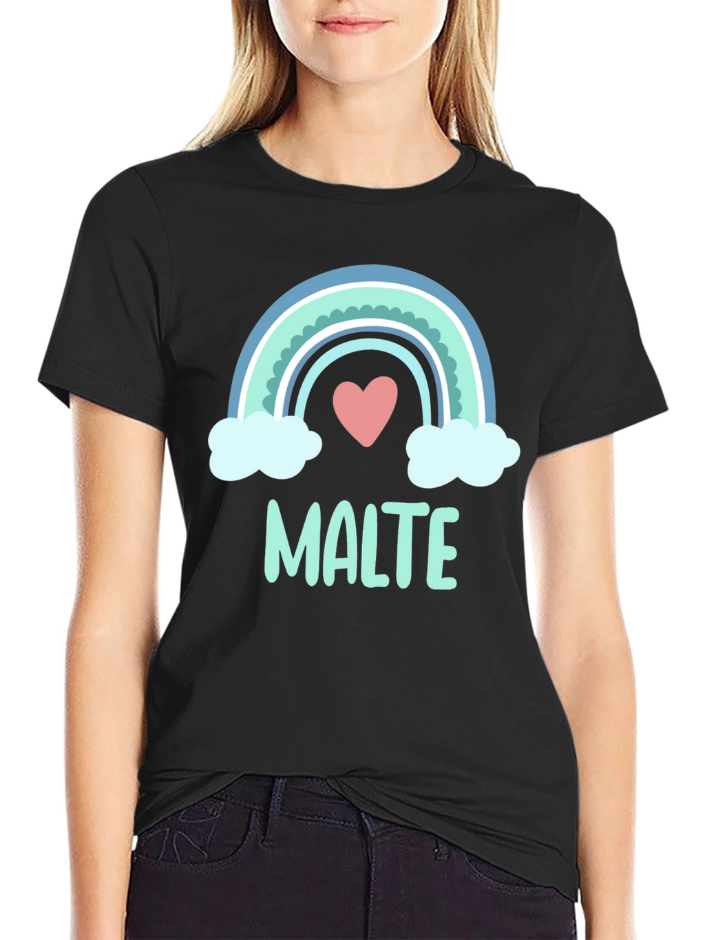 Rainbow Heart T-Shirt - Cute Casual Tee