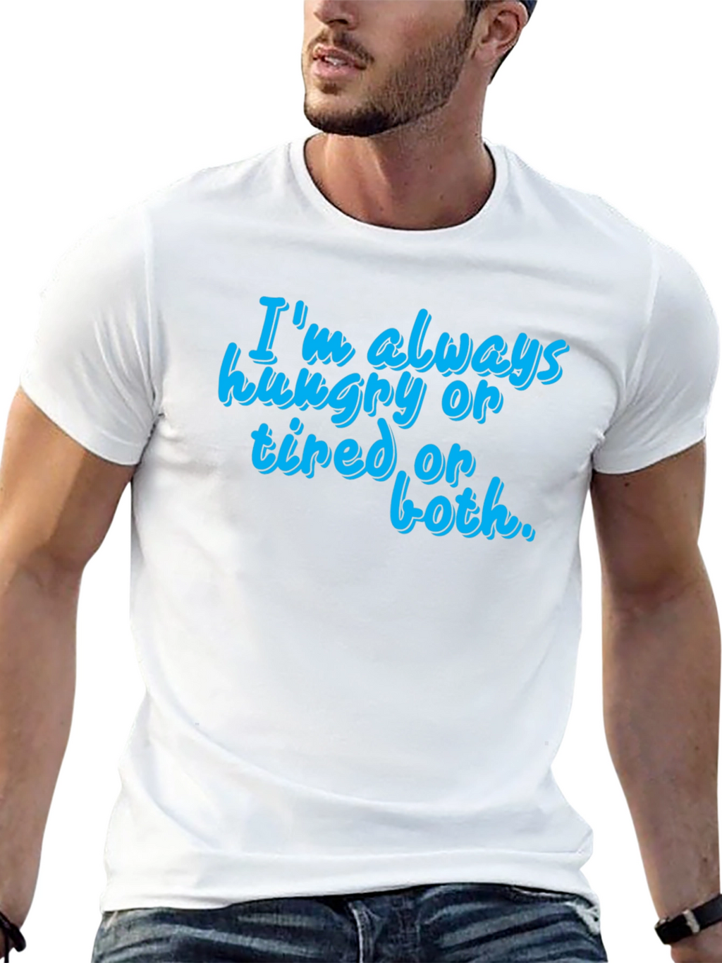 Funny Hungry Tired Graphic T-Shirt