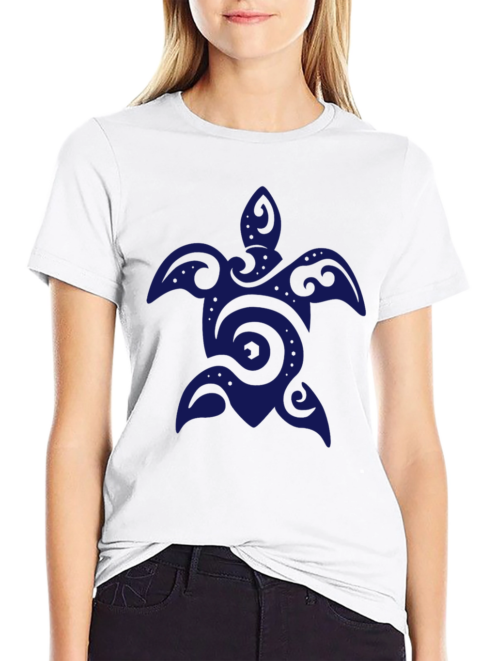 Mens Black Turtle Graphic T-Shirt