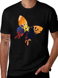 Butterfly Splash Graphic T-Shirt - Mens Black Tee