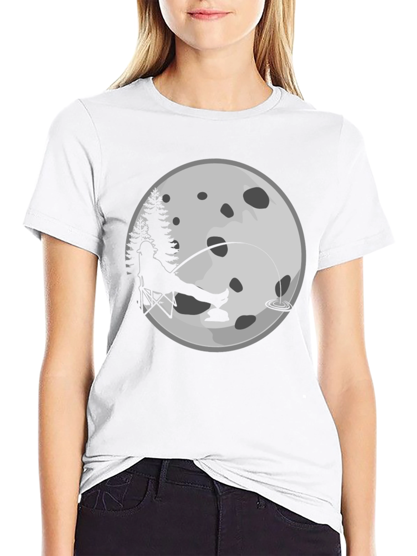 Fisherman Moon Graphic Tee