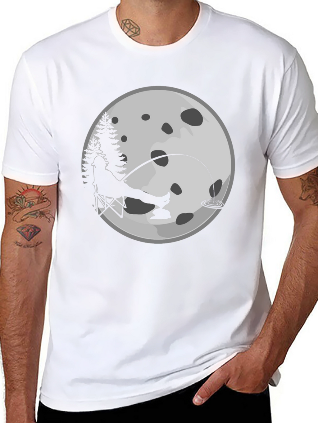 Fisherman Moon Graphic Tee