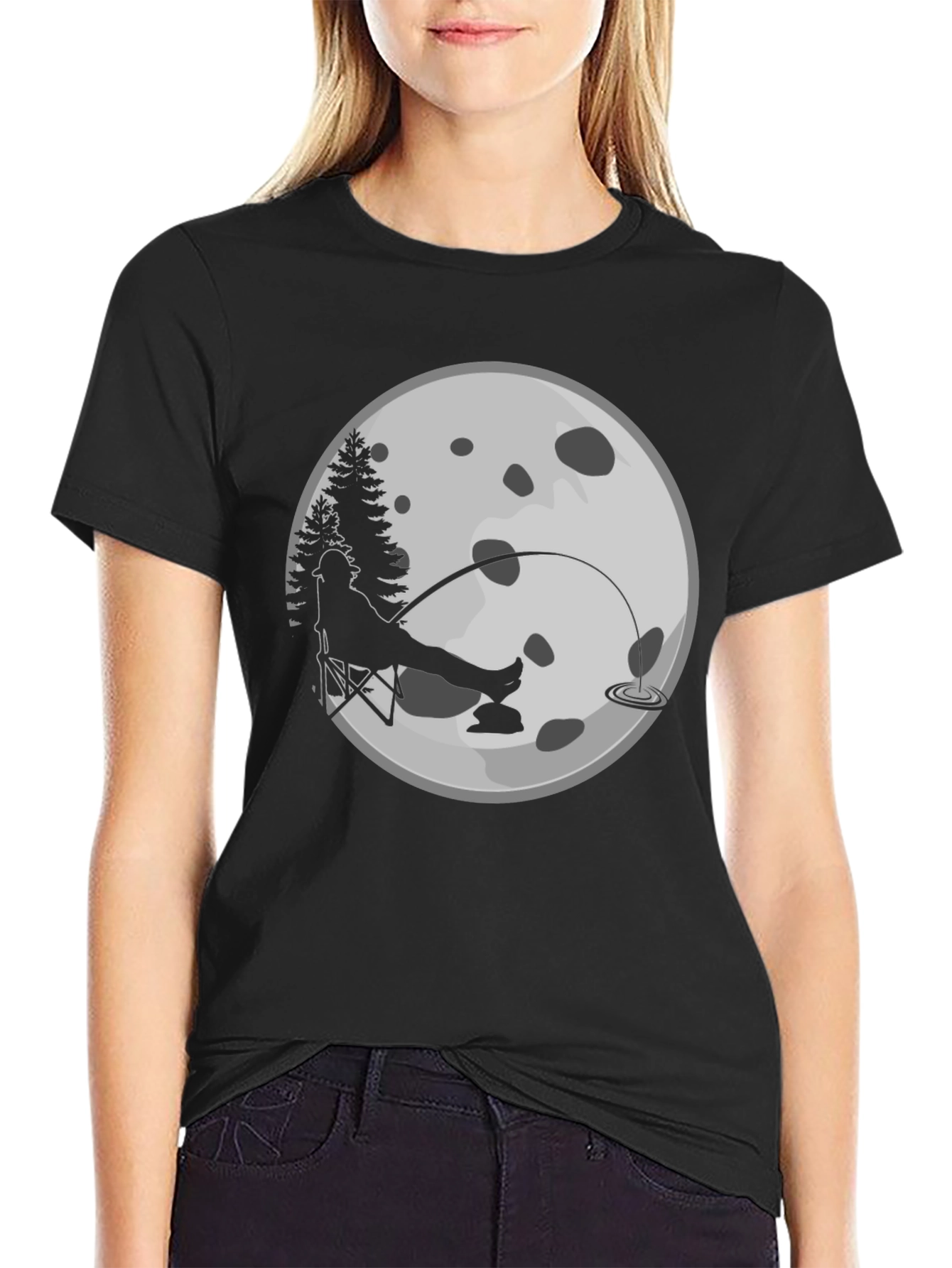 Fisherman Moon Graphic Tee