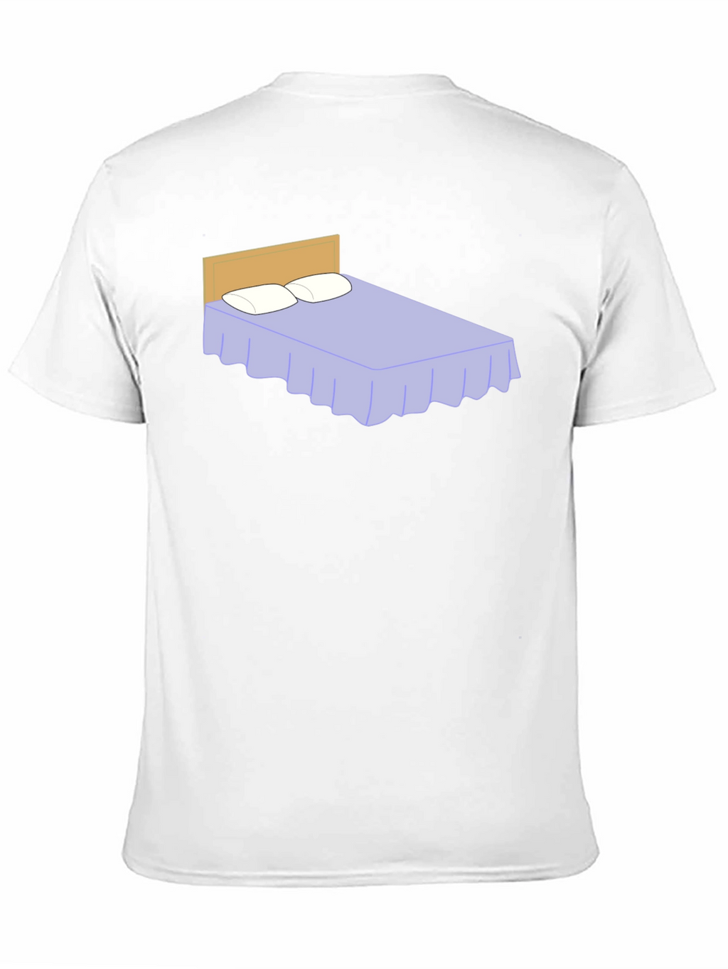 Funny Bed Graphic Black T-Shirt