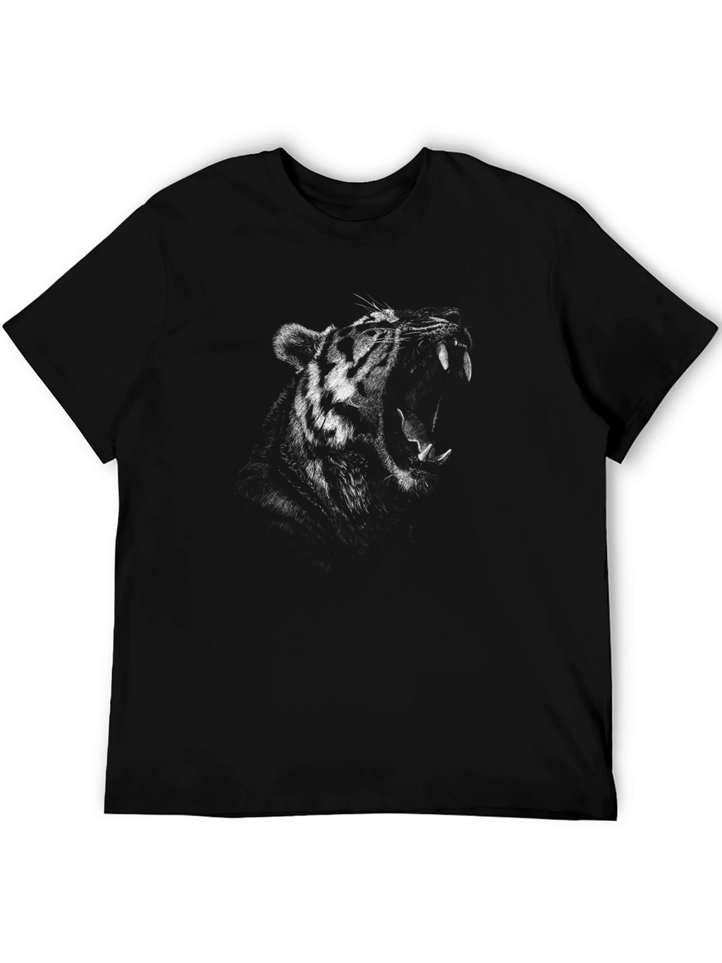 Roaring Tiger Graphic Tee - Black