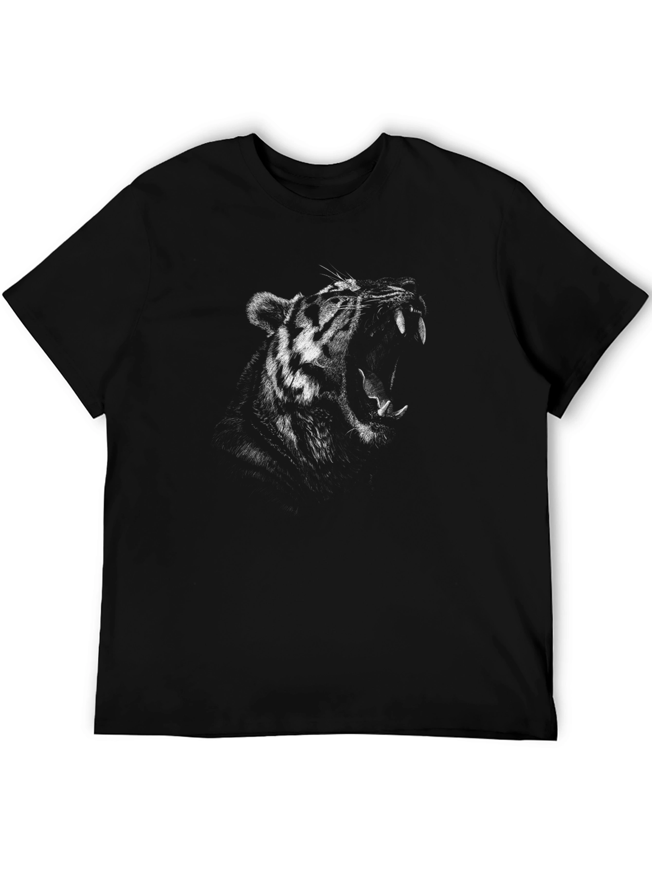 Roaring Tiger Graphic Tee - Black