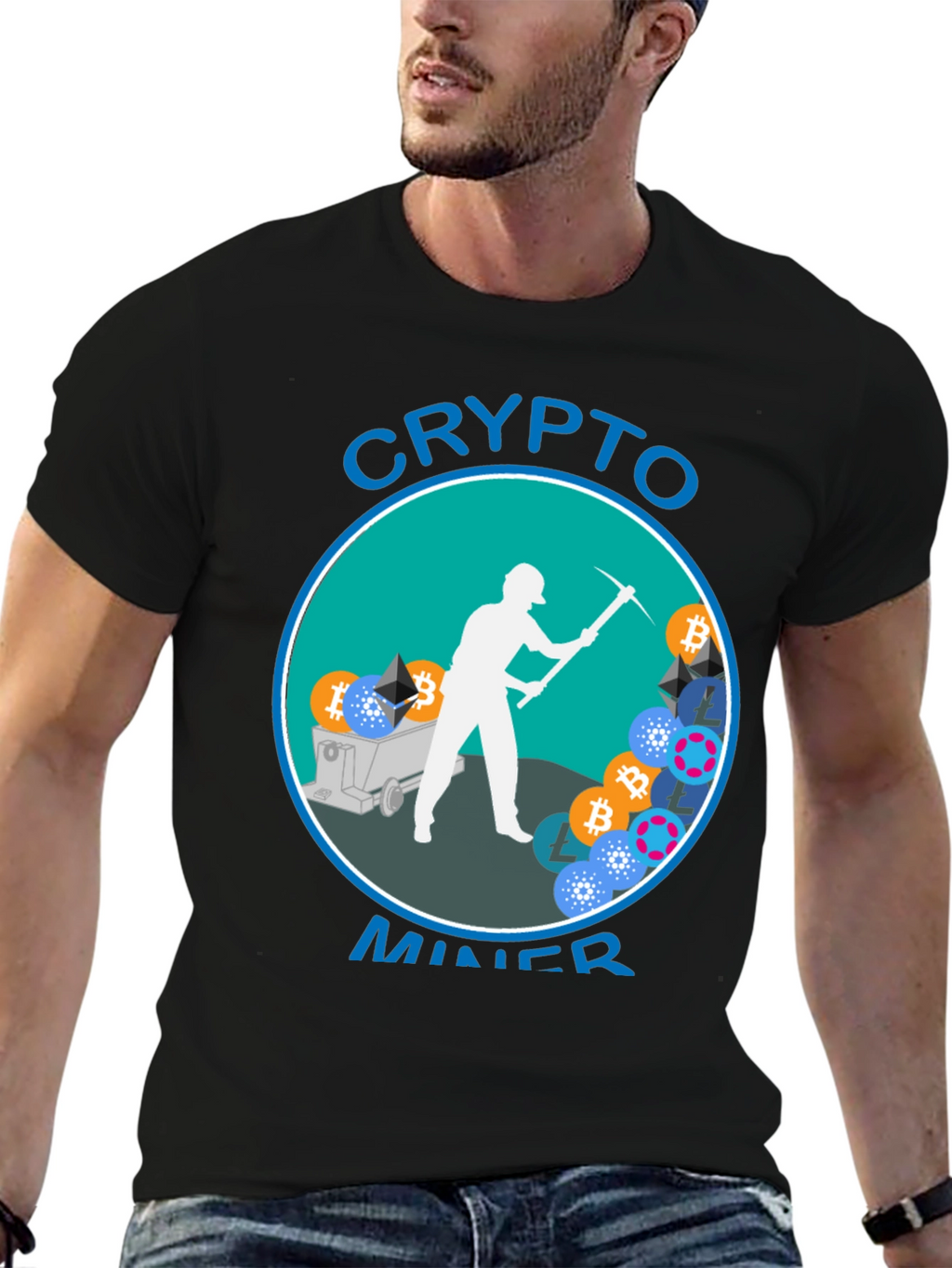 Crypto Miner Graphic T-Shirt