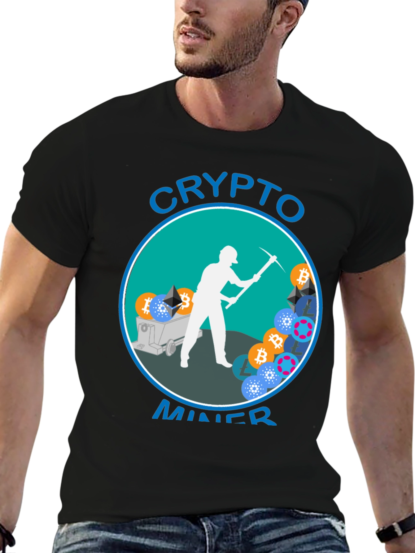 Crypto Miner Graphic T-Shirt