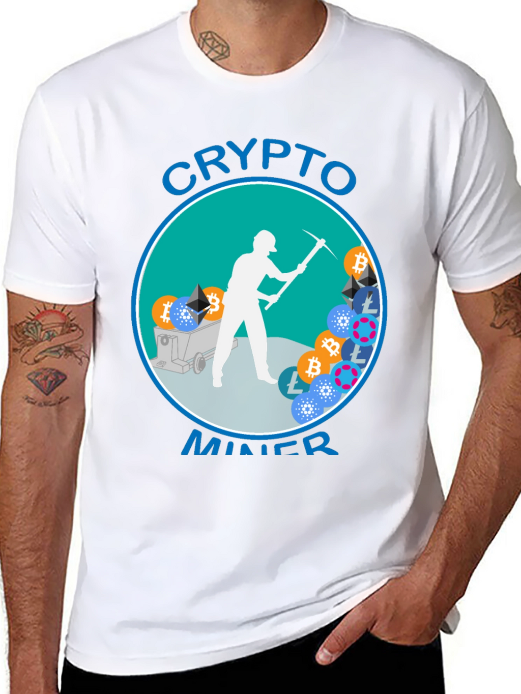 Crypto Miner Graphic T-Shirt