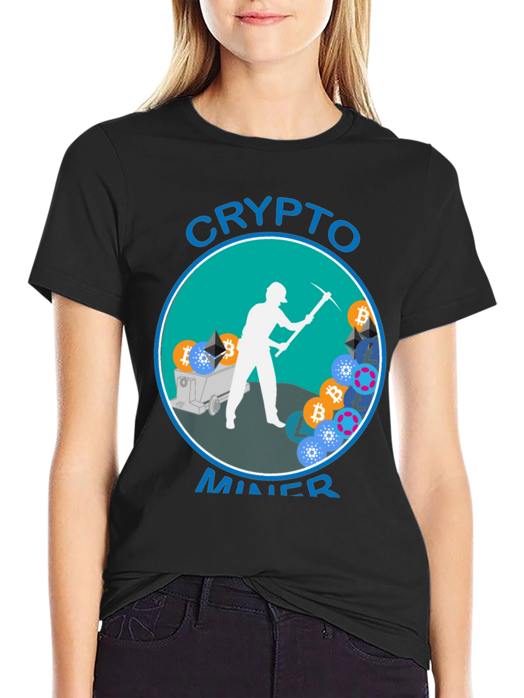 Crypto Miner Graphic T-Shirt