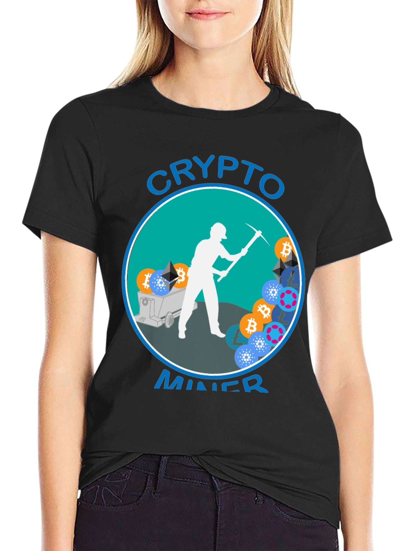 Crypto Miner Graphic T-Shirt