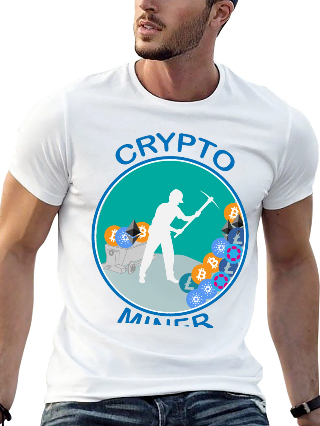 Crypto Miner Graphic T-Shirt