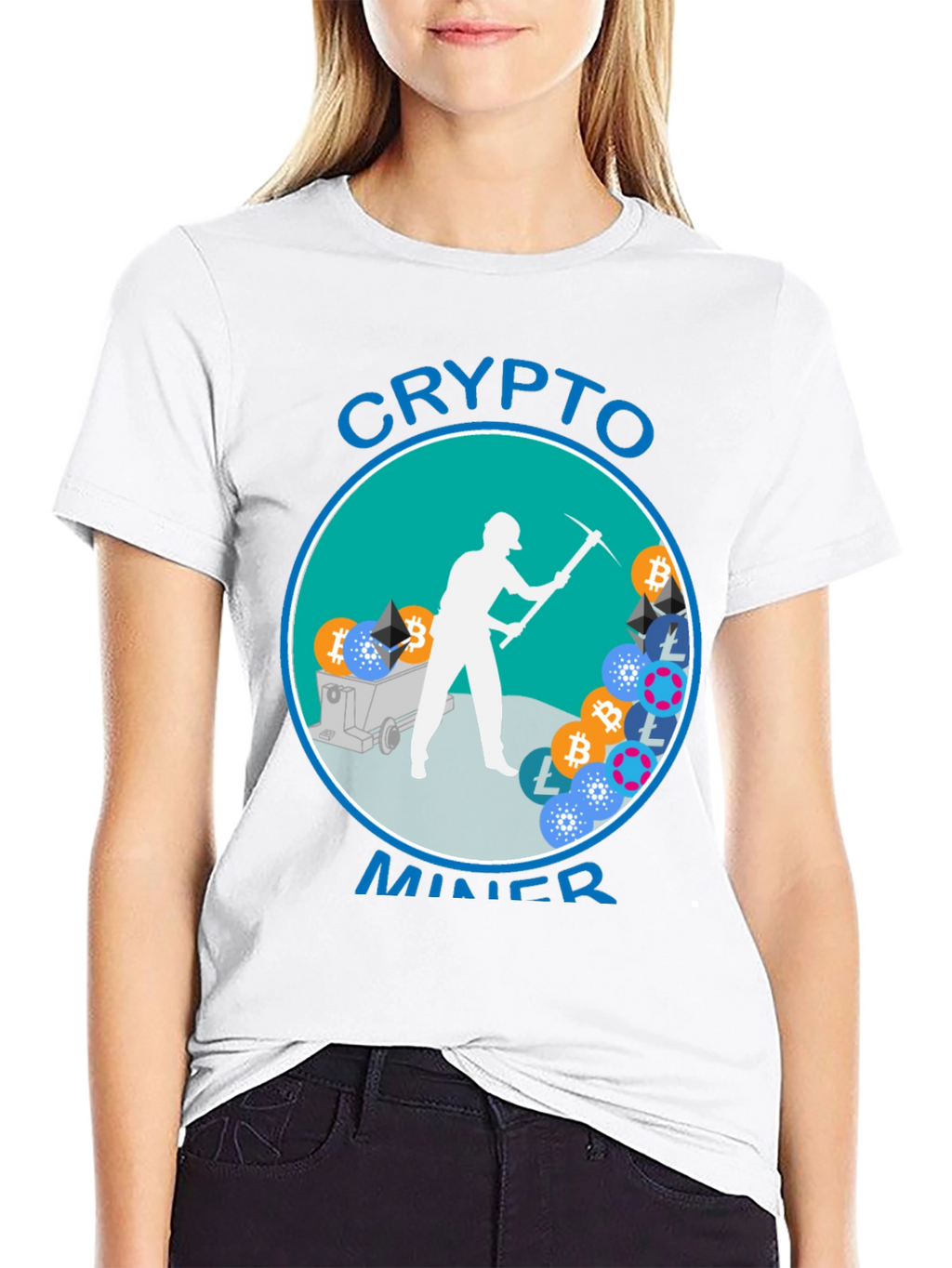 Crypto Miner Graphic T-Shirt
