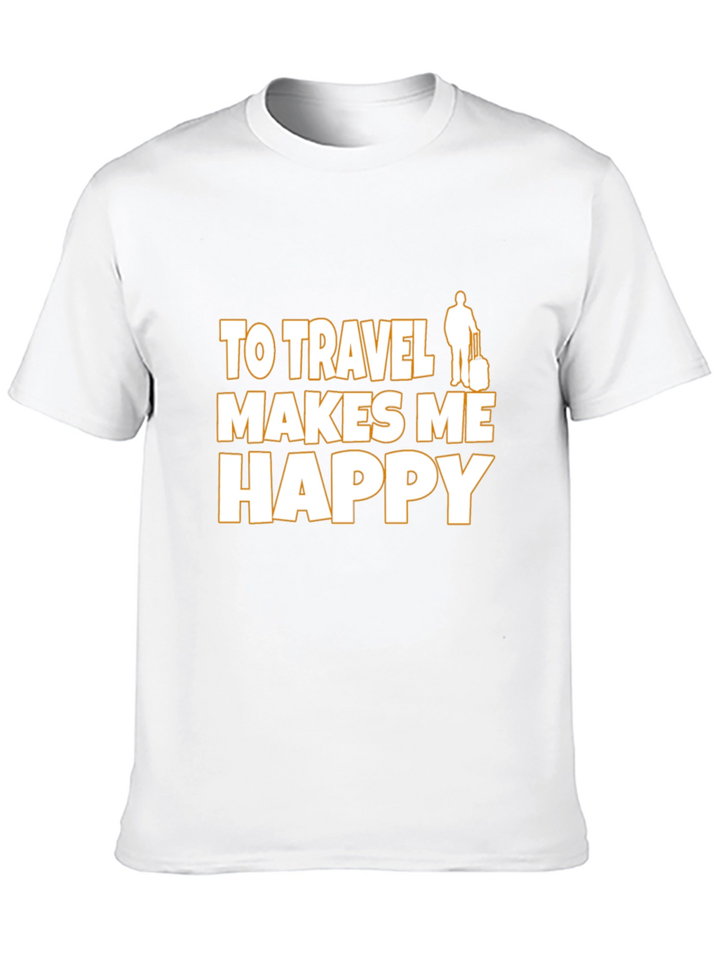 Travel Makes Me Happy Graphic Tee