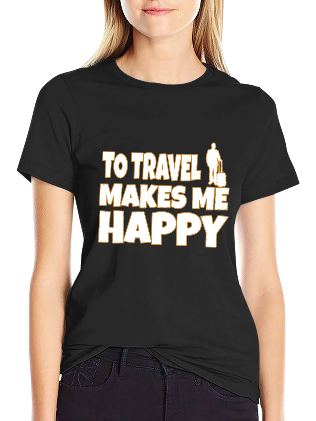Travel Makes Me Happy Graphic Tee