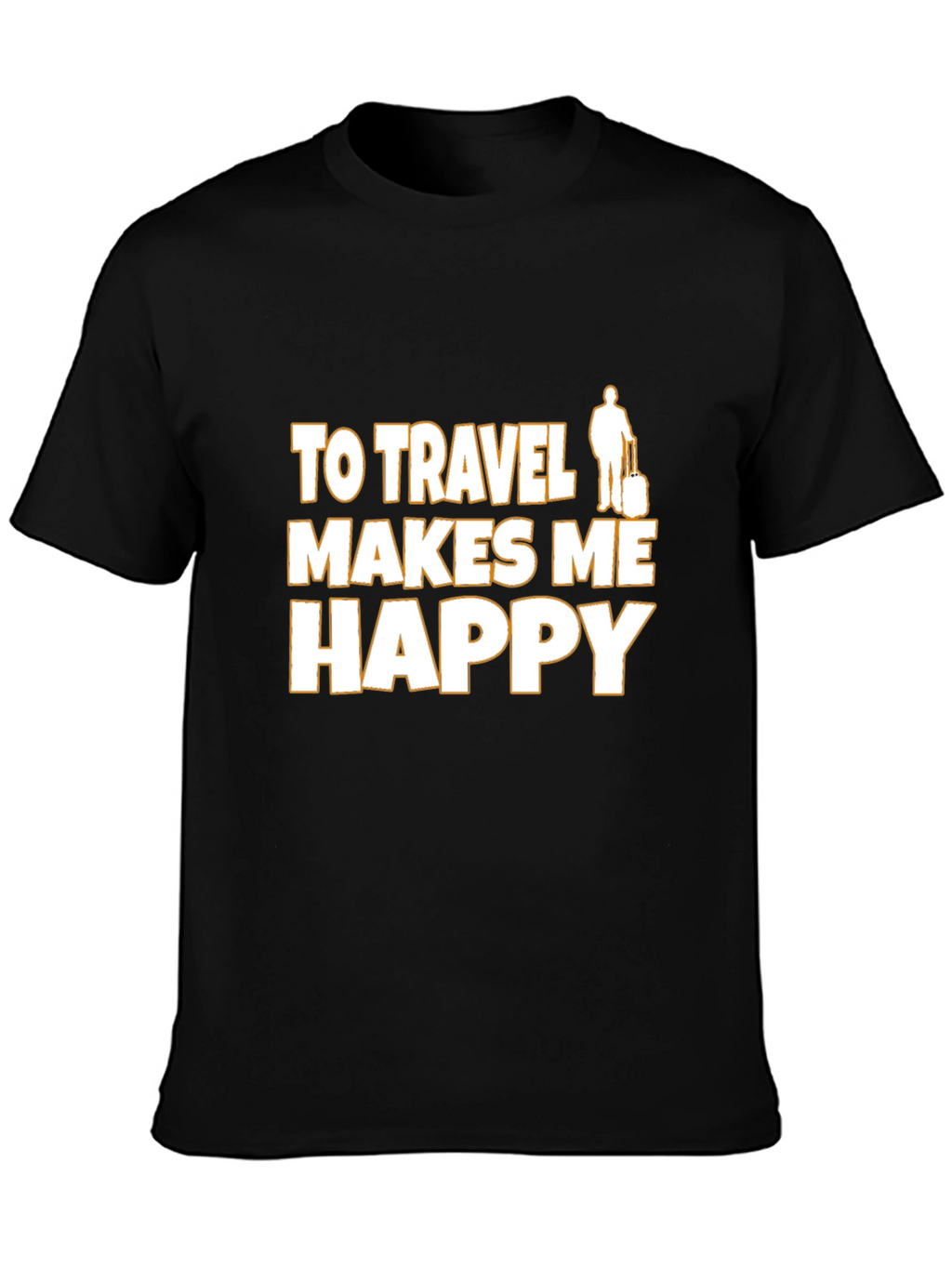 Travel Makes Me Happy Graphic Tee