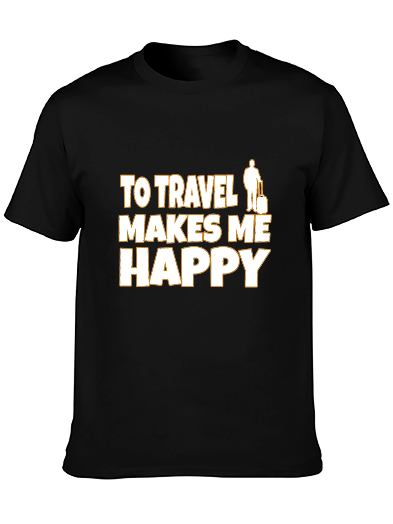 Travel Makes Me Happy Graphic Tee