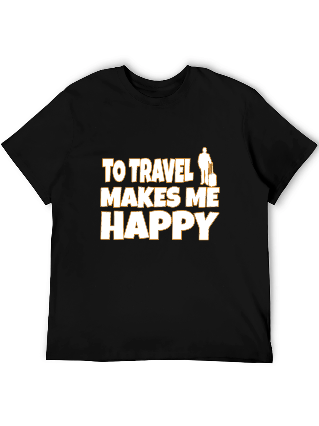 Travel Makes Me Happy Graphic Tee