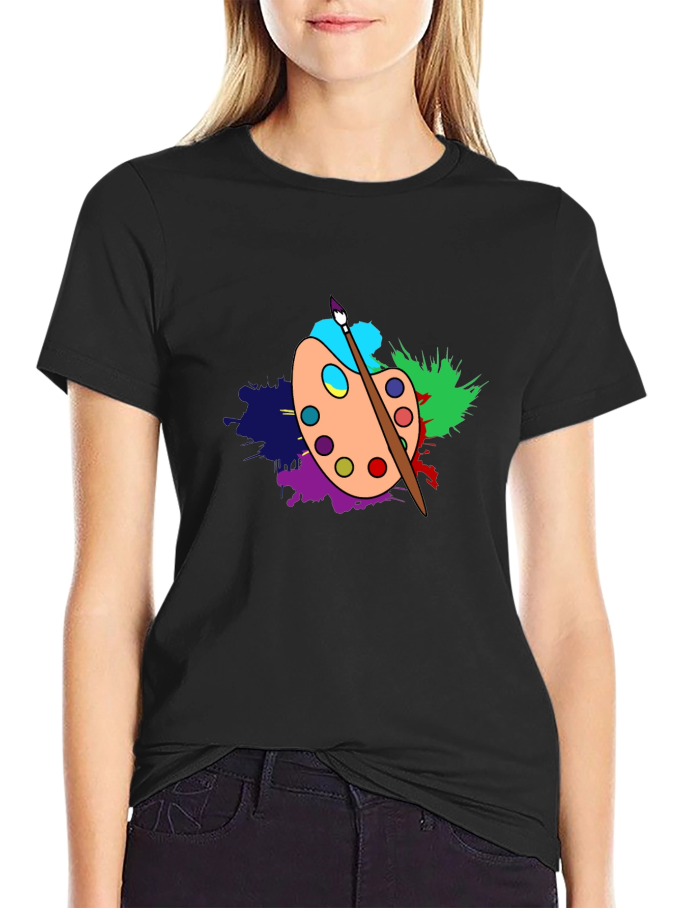 Artist Palette T-Shirt - Creative Design