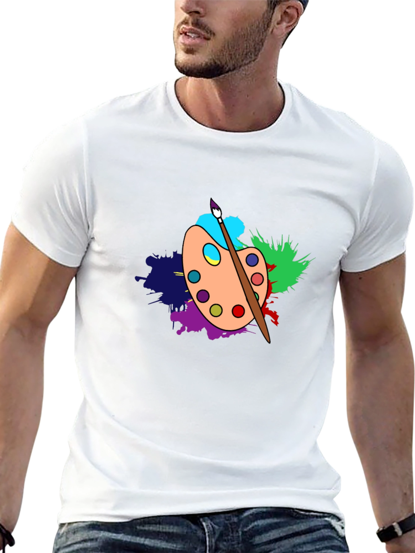 Artist Palette T-Shirt - Creative Design