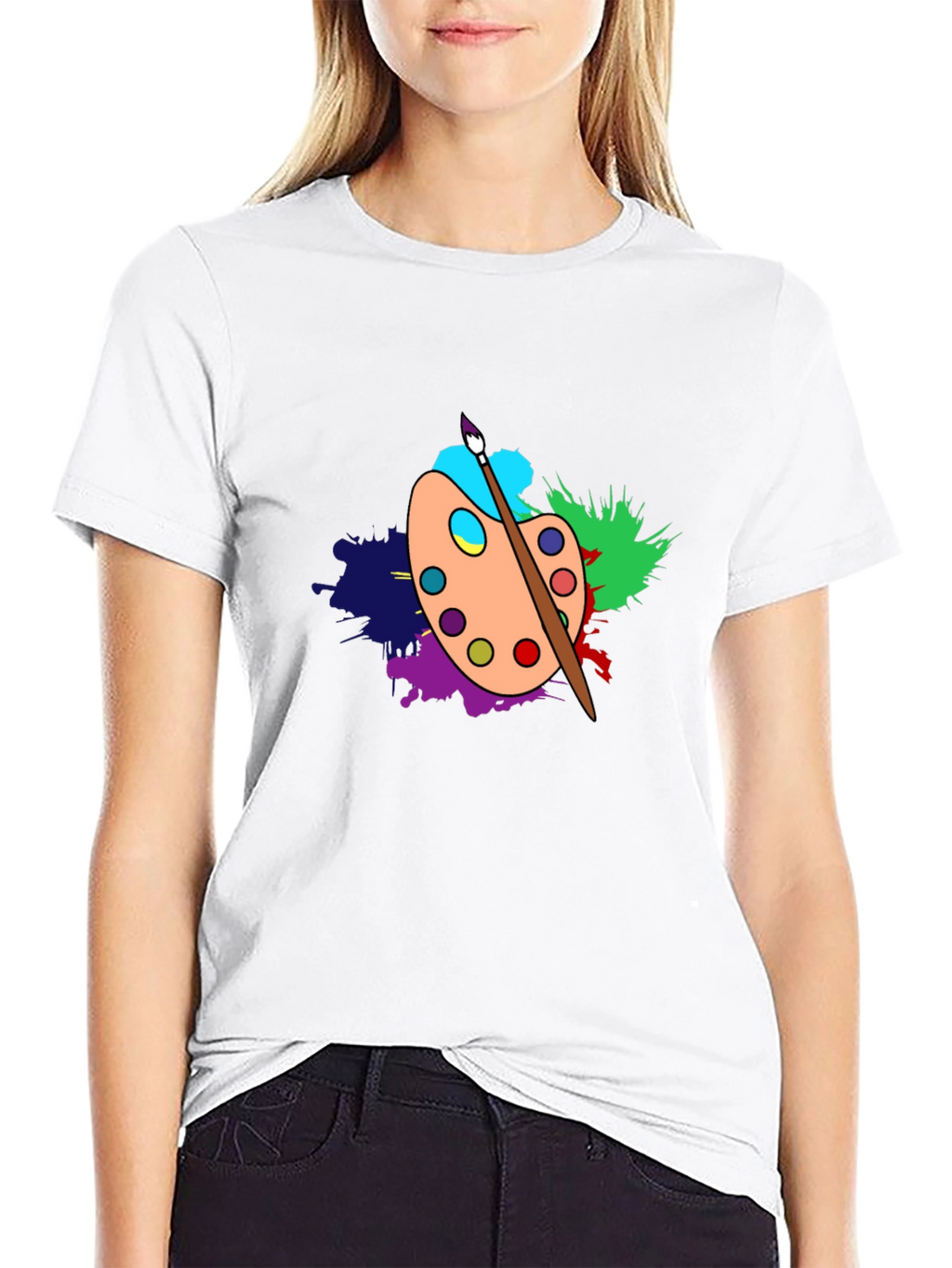 Artist Palette T-Shirt - Creative Design
