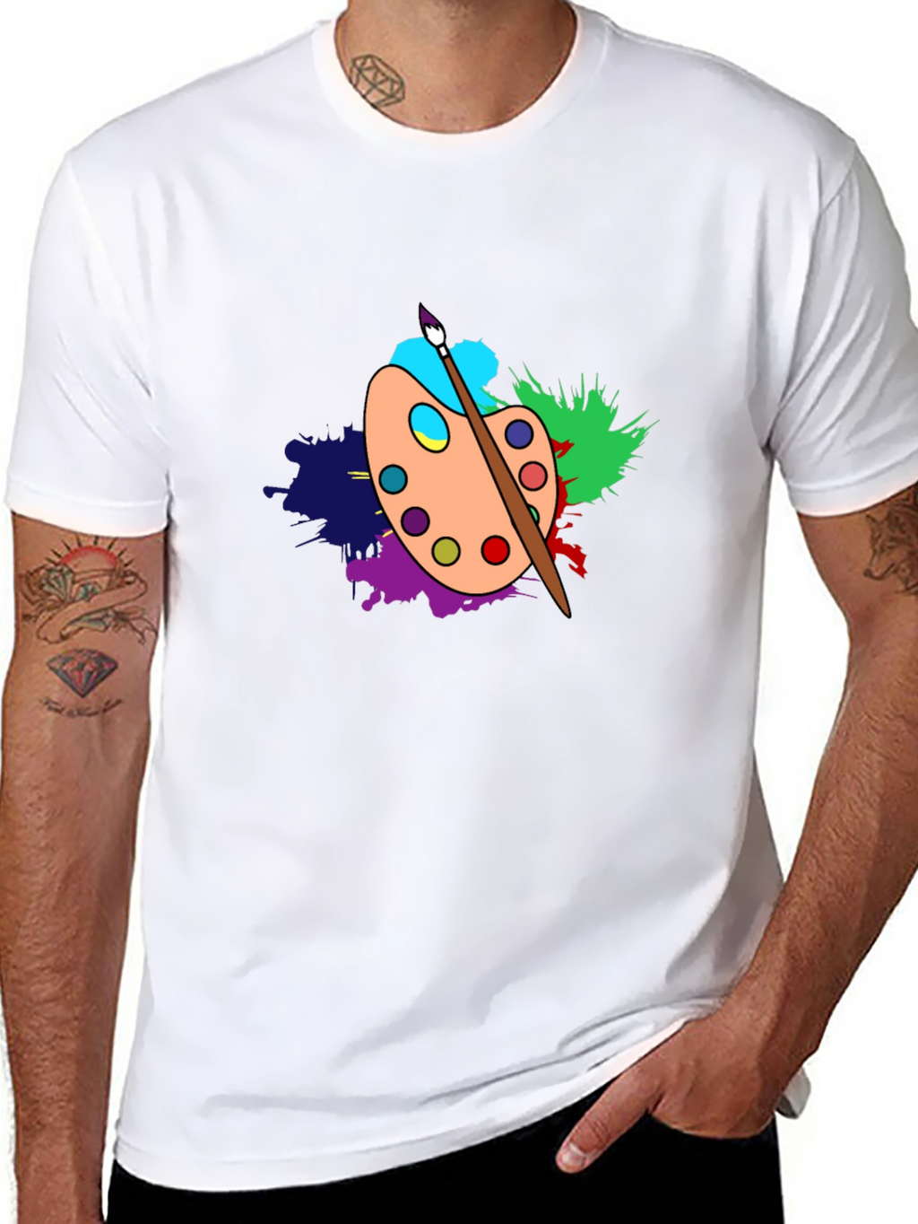 Artist Palette T-Shirt - Creative Design