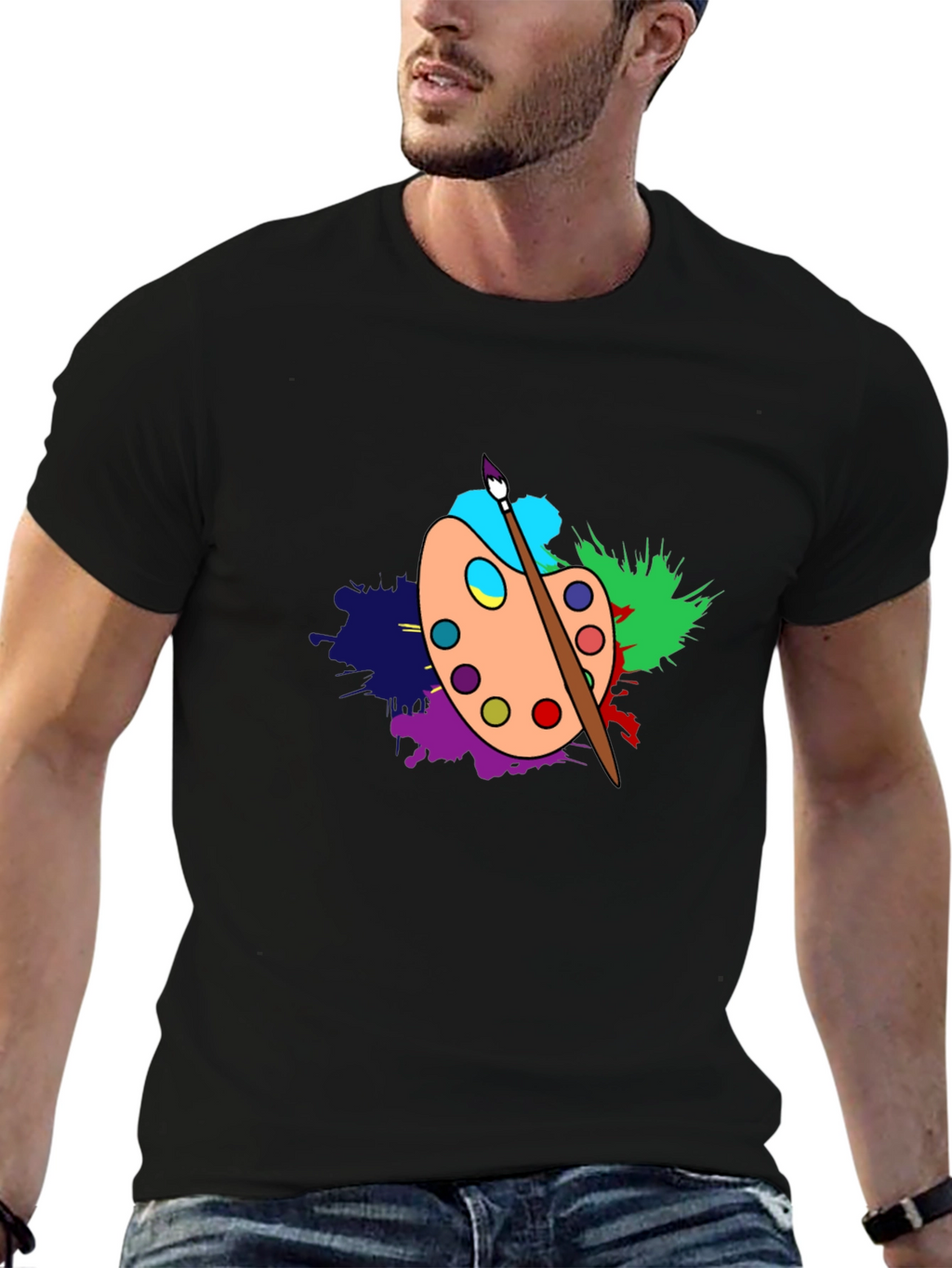 Artist Palette T-Shirt - Creative Design