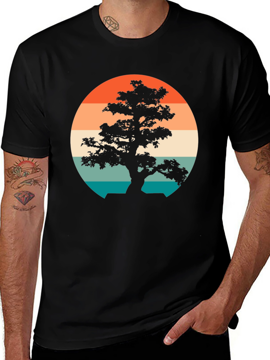 Retro Bonsai Tree T-Shirt