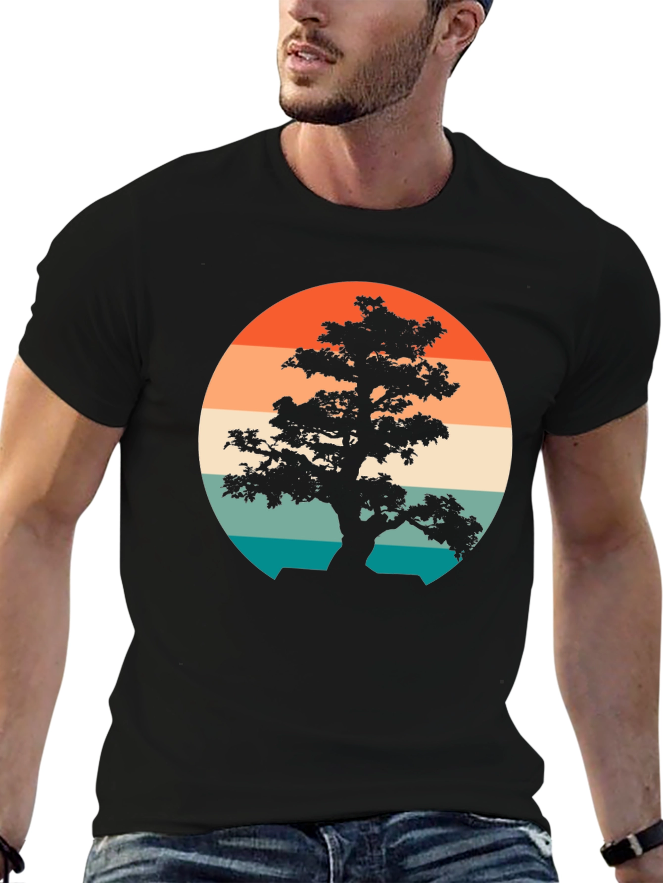 Retro Bonsai Tree T-Shirt