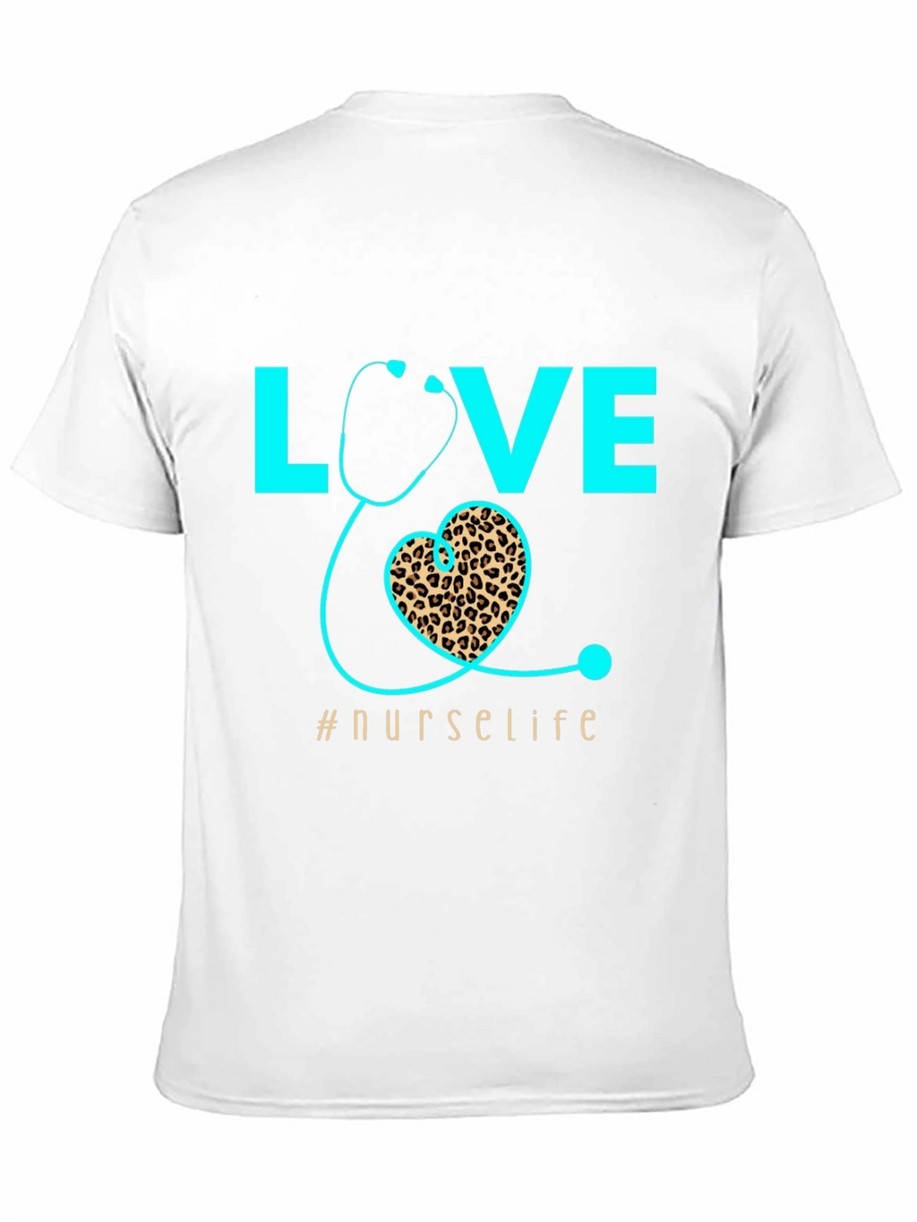 Nurse Life T-Shirt - Love Heart Stethoscope Design