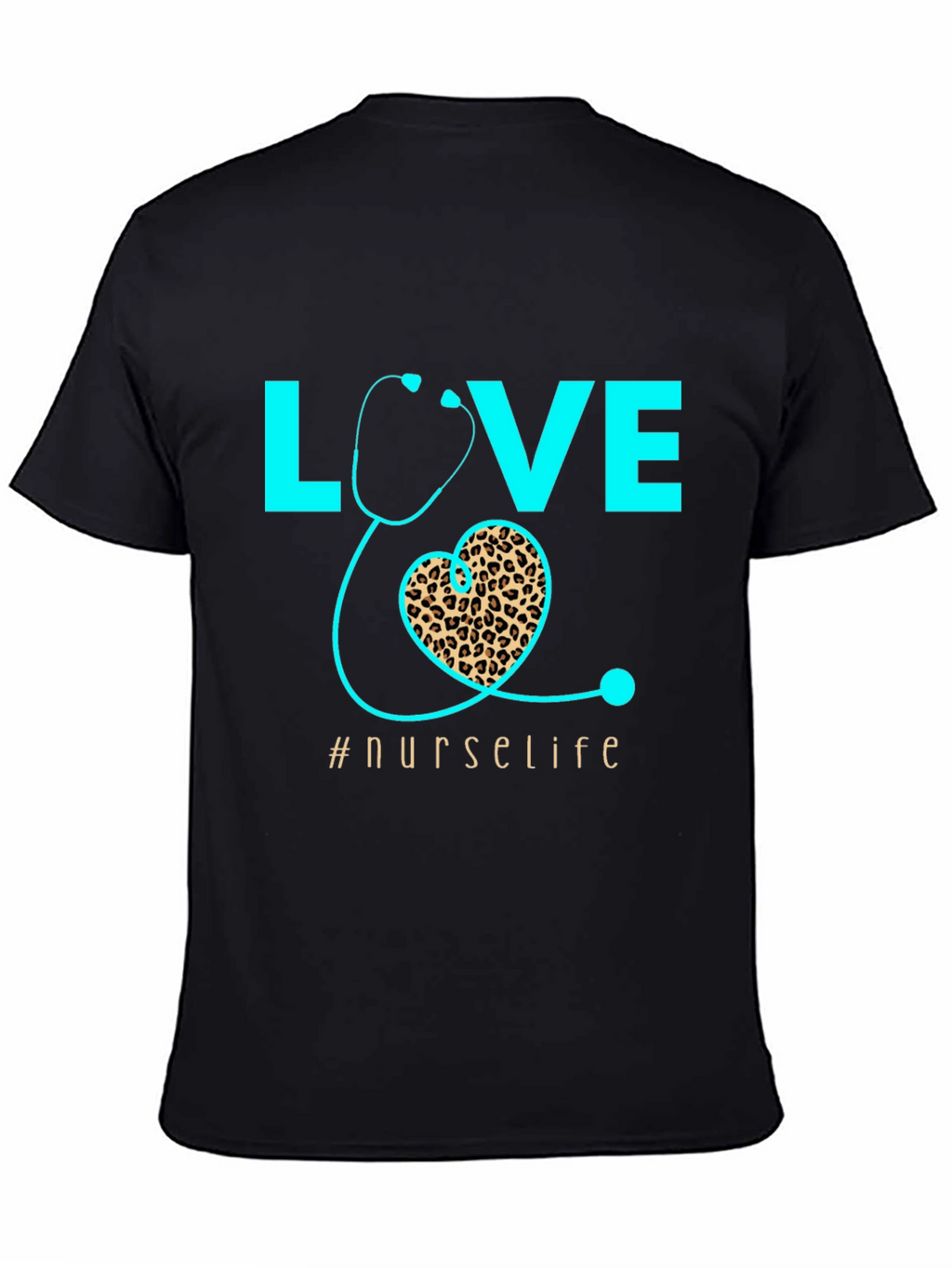 Nurse Life T-Shirt - Love Heart Stethoscope Design