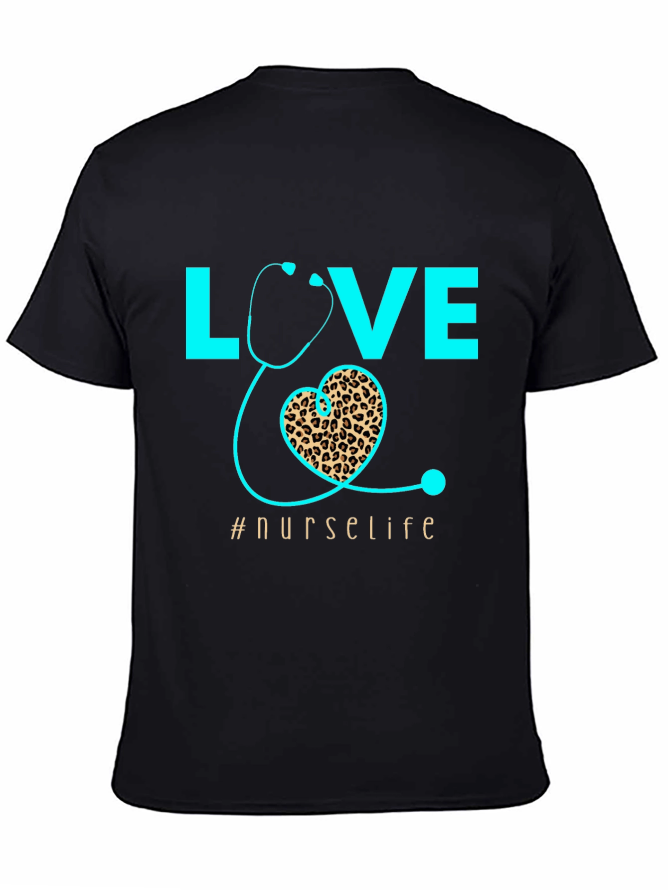 Nurse Life T-Shirt - Love Heart Stethoscope Design