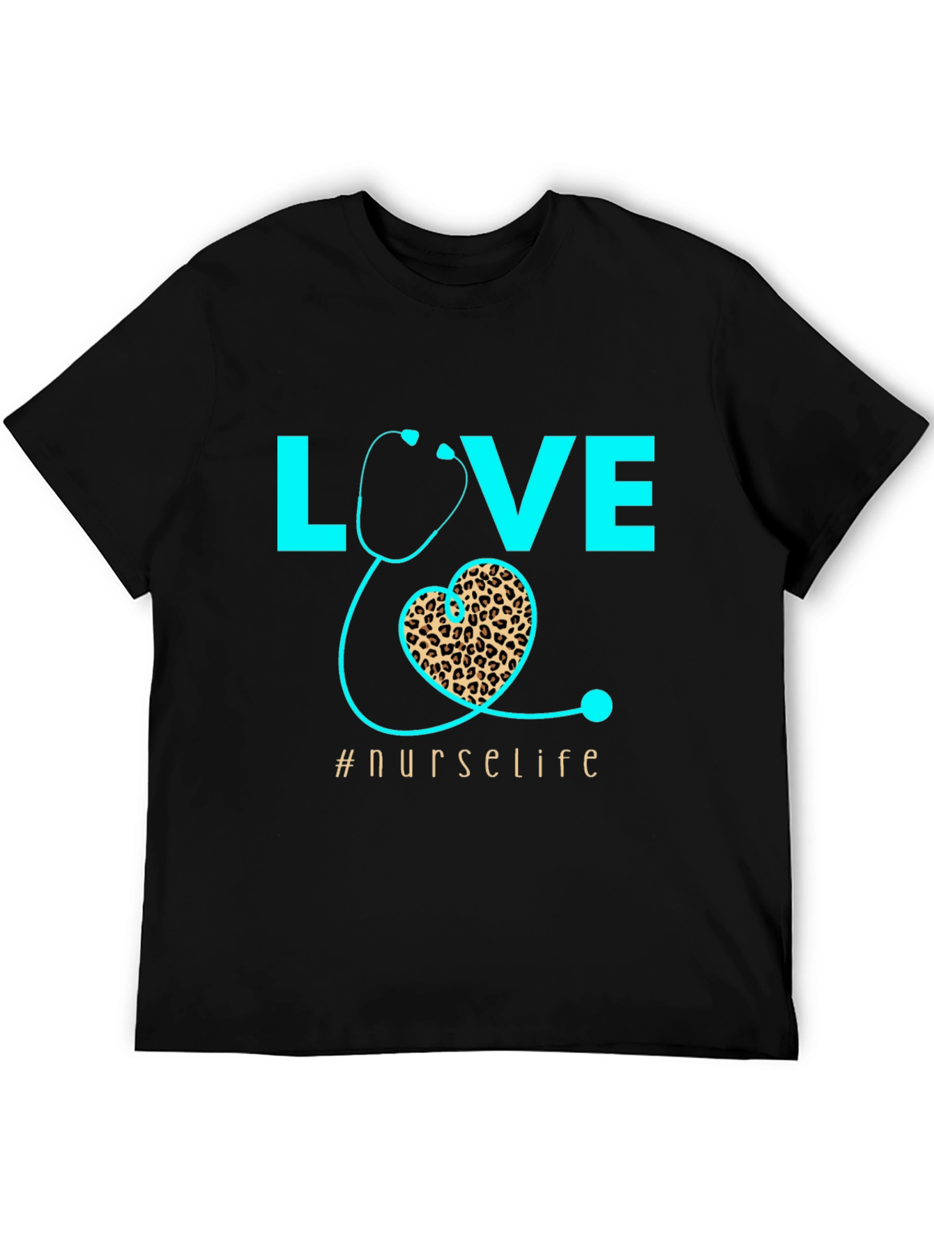 Nurse Life T-Shirt - Love Heart Stethoscope Design