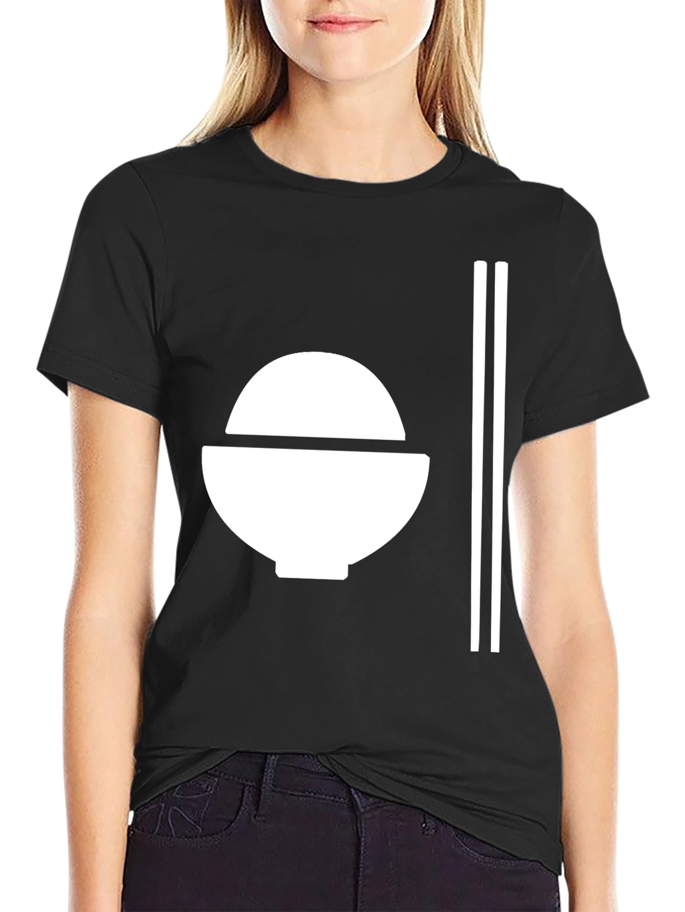 Rice Bowl T-Shirt - Stylish Asian Food Graphic Tee