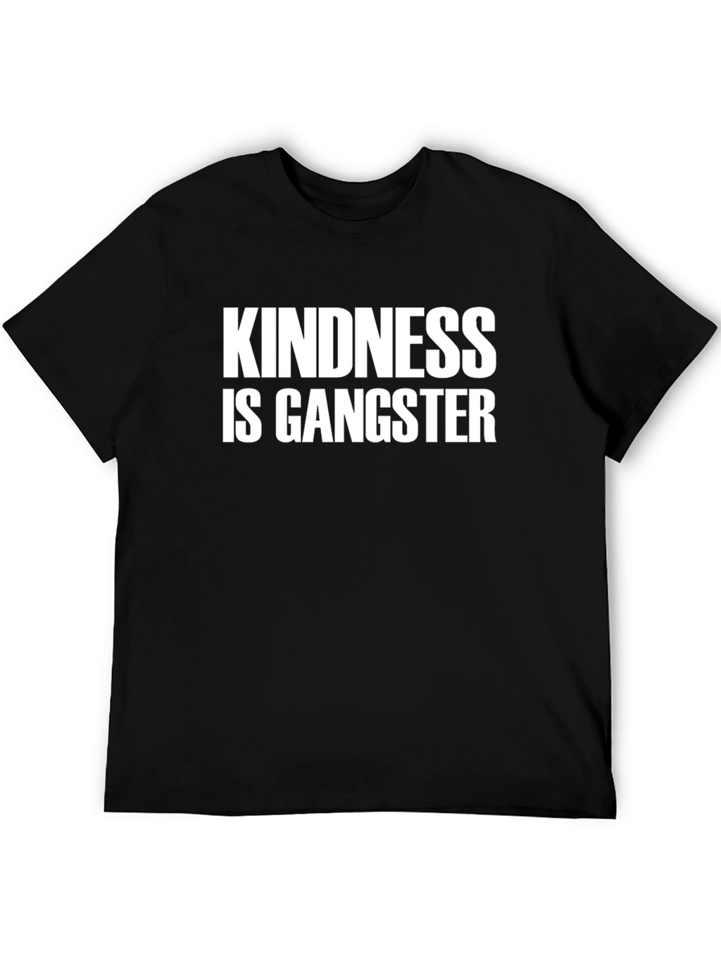Kindness is Gangster Black Graphic Tee