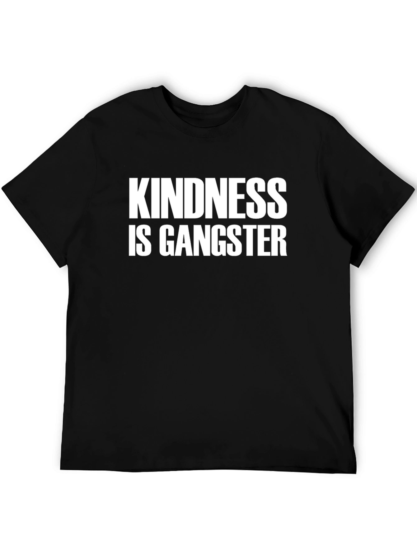 Kindness is Gangster Black Graphic Tee