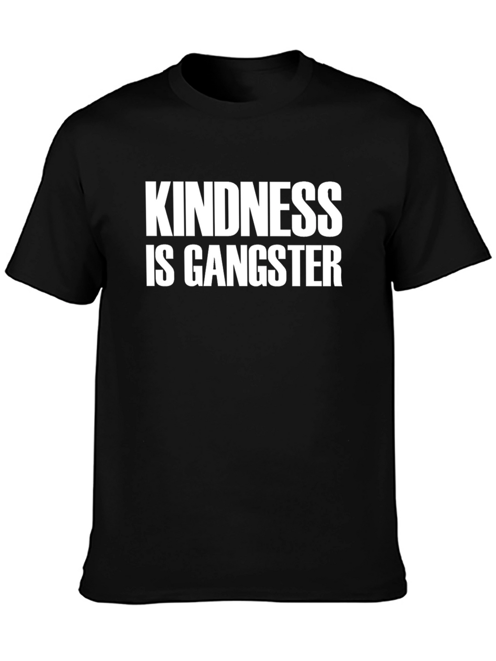 Kindness is Gangster Black Graphic Tee