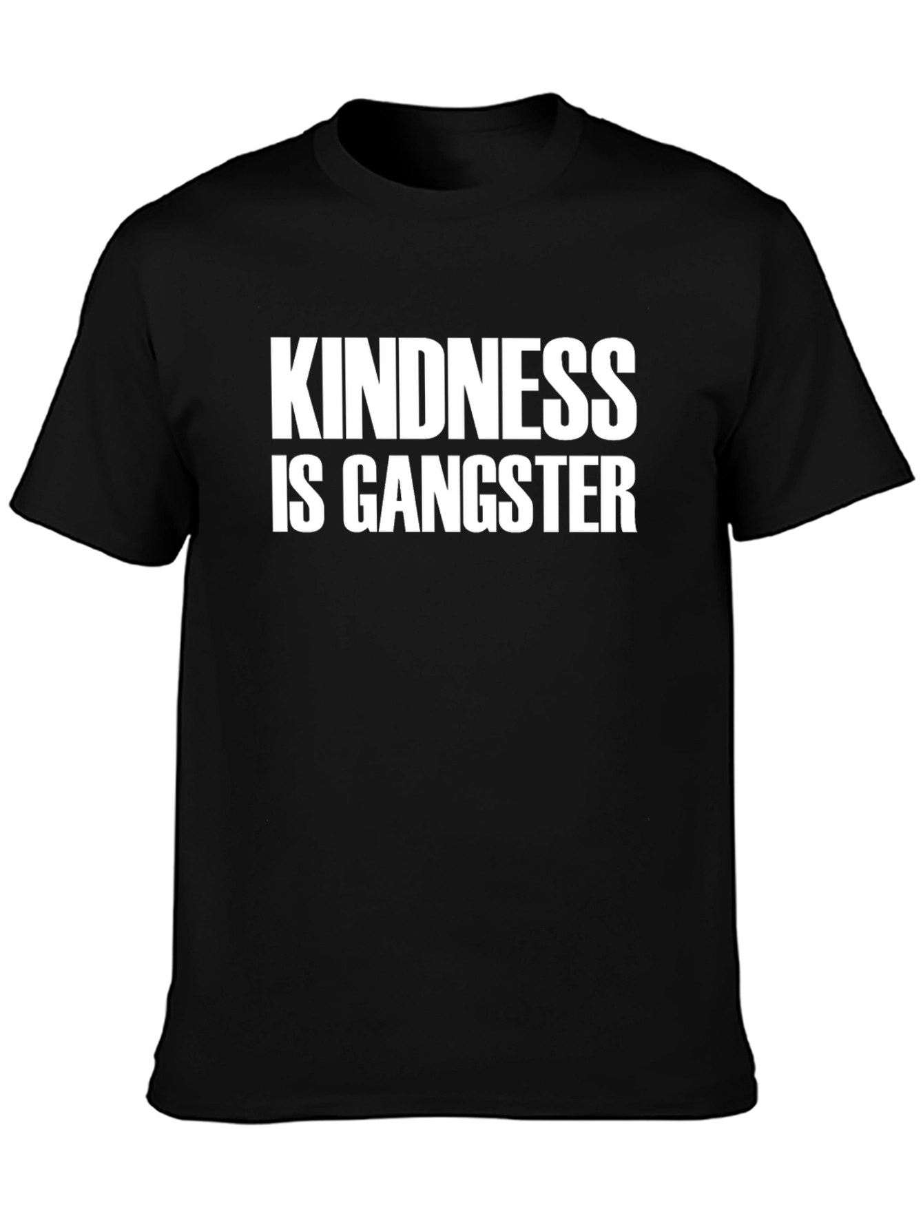 Kindness is Gangster Black Graphic Tee