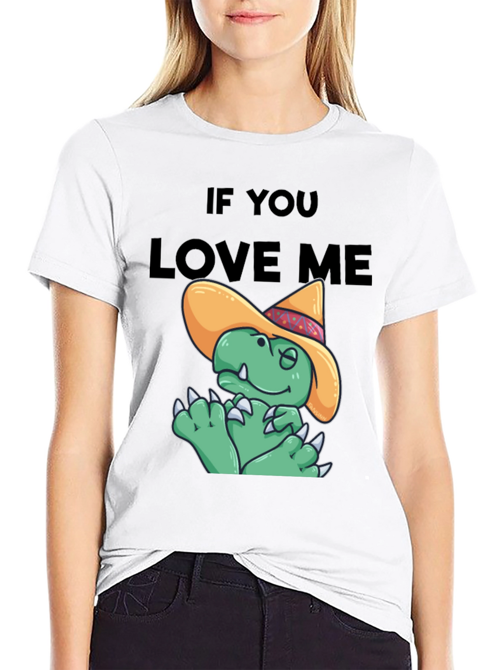 If You Love Me Funny Dinosaur T-Shirt