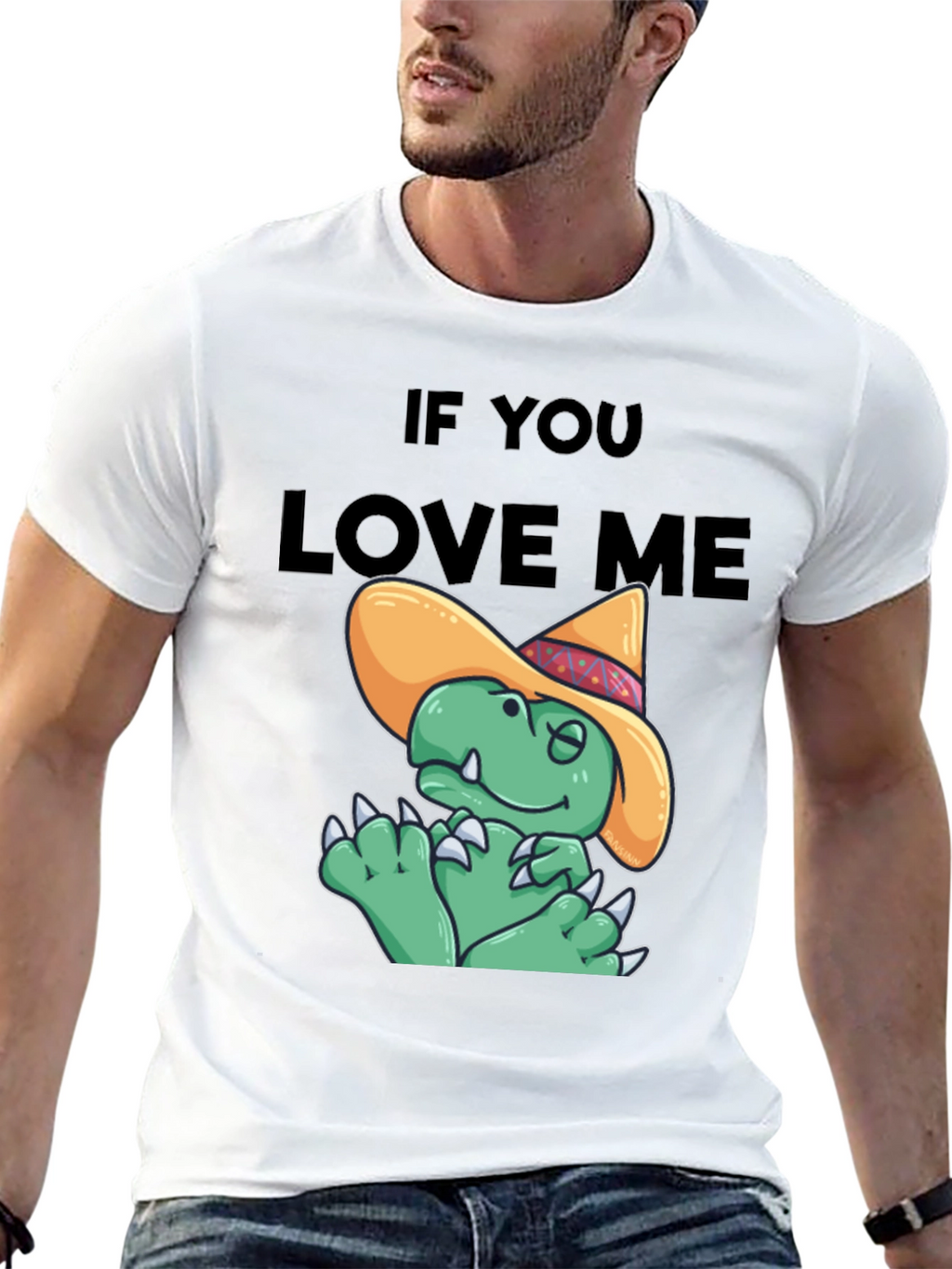 If You Love Me Funny Dinosaur T-Shirt