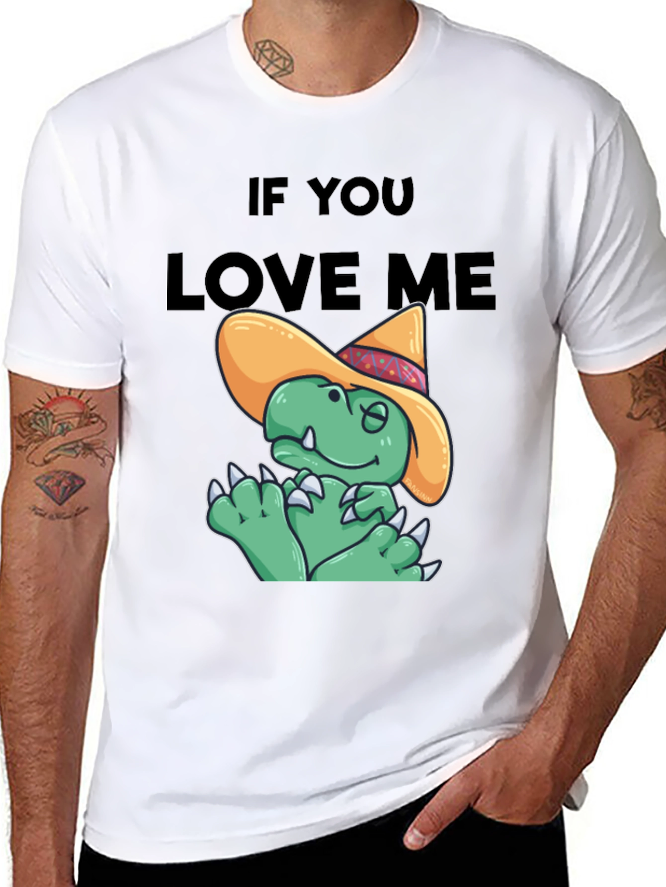 If You Love Me Funny Dinosaur T-Shirt