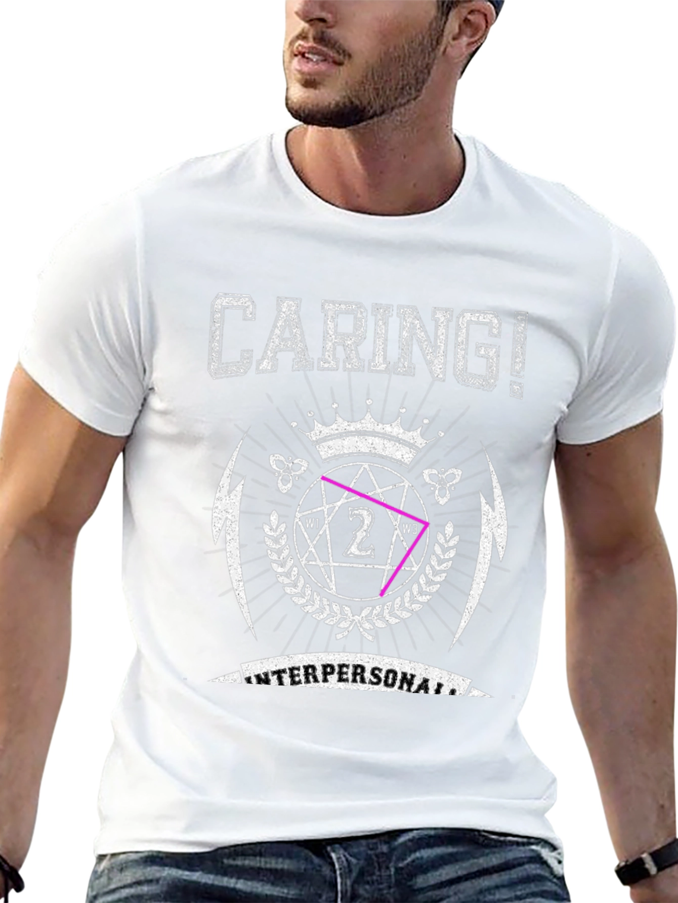 Caring! Interpersonal Graphic Print T-Shirt