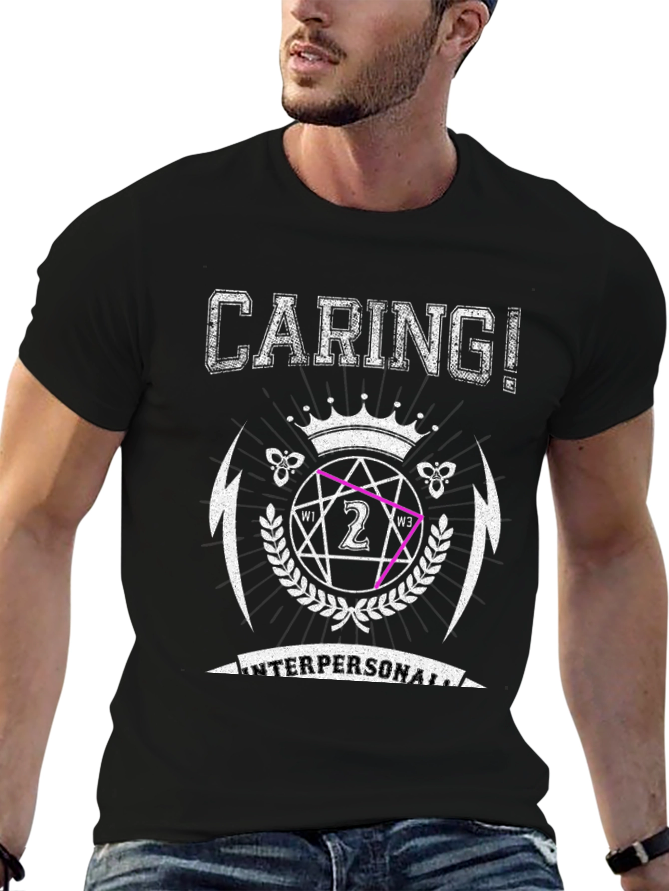 Caring! Interpersonal Graphic Print T-Shirt